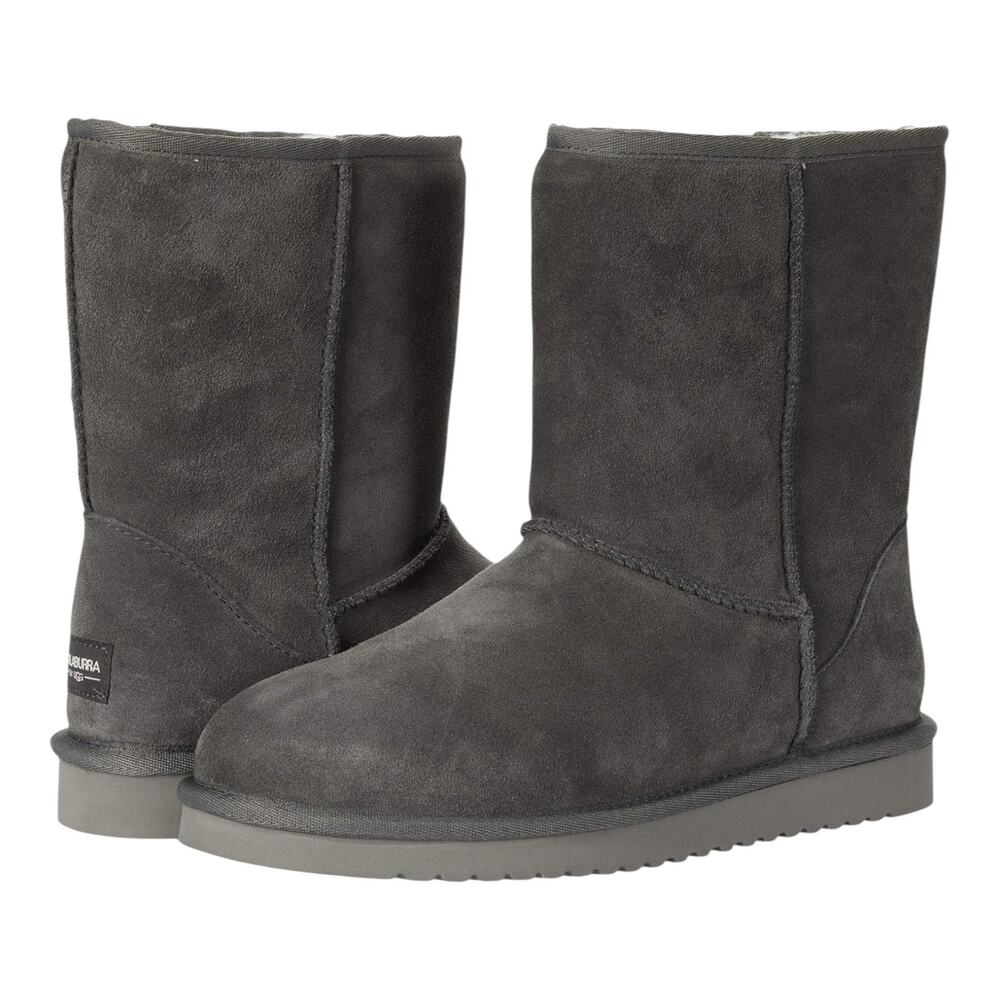 Koolaburra By UGG Women's Koola Suede Faux Fur Short Booties Gray Size 6